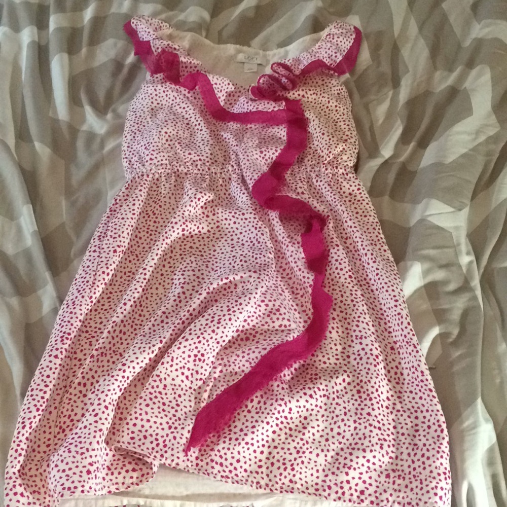 Pink/white dress brand new